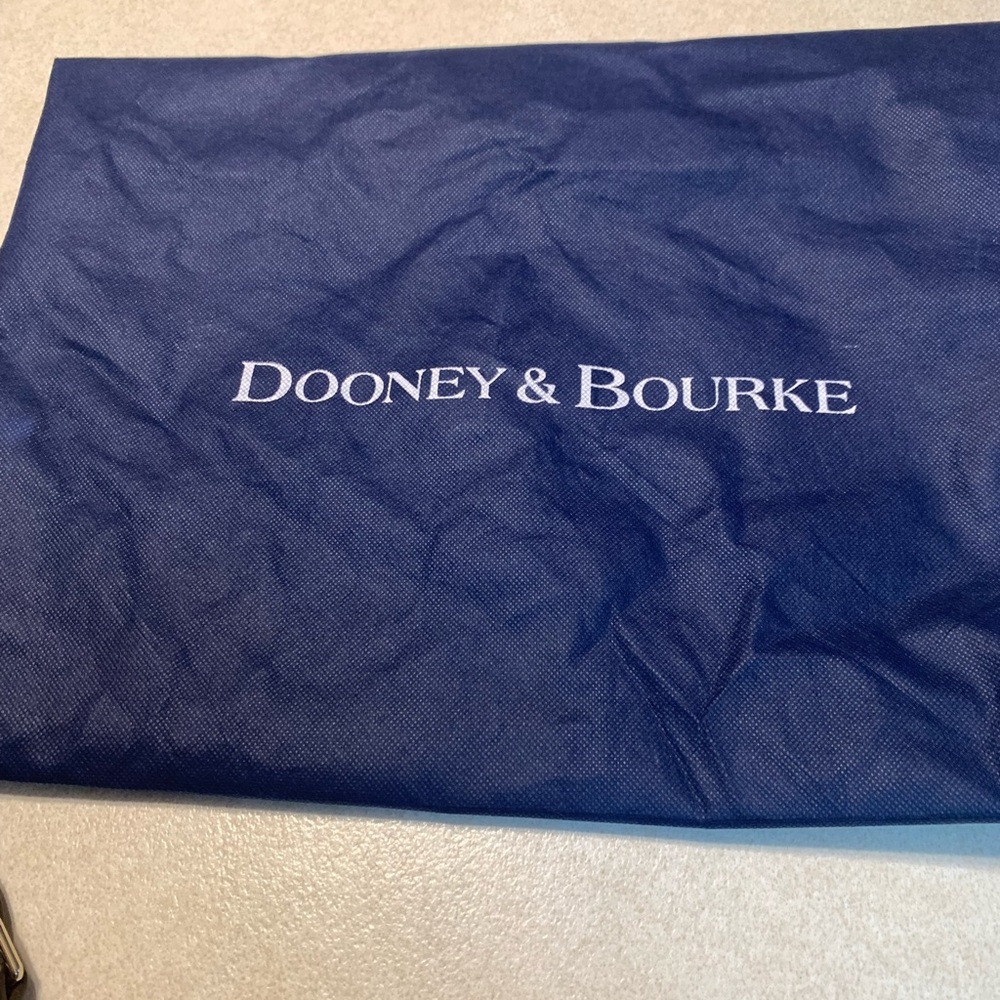 Dooney & Bourke Gray and Brown Leather Satchel - Picture 11 of 15